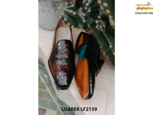 Giày lười nam da cá sấu thời trang Loafer LF2161 003
