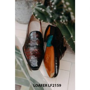 Giày lười nam da cá sấu thời trang Loafer LF2161 003