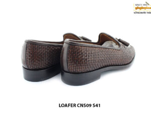 [Outlet size 41] Giày lười nam da đan cao cấp Loafer CNS09 005
