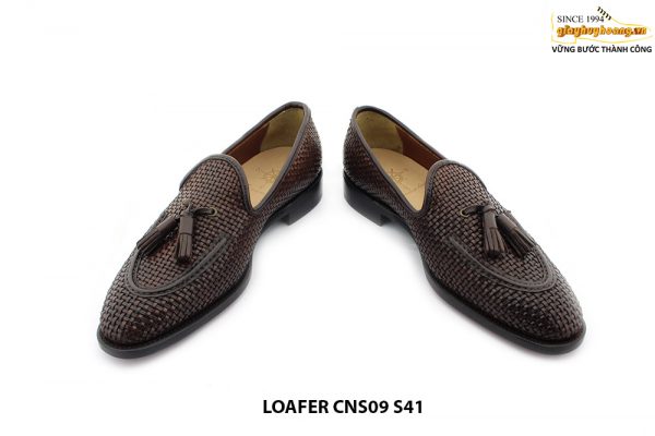 [Outlet size 41] Giày lười nam da đan cao cấp Loafer CNS09 004