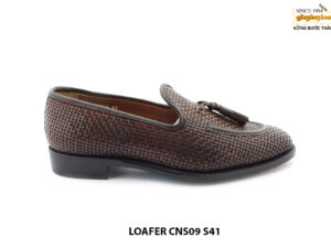 [Outlet size 41] Giày lười nam da đan cao cấp Loafer CNS09 001