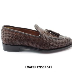 [Outlet size 41] Giày lười nam da đan cao cấp Loafer CNS09 001
