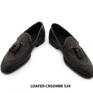 [Outlet size 39] Giày lười nam da đan thủ công Loafer CNS09 004