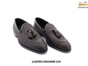 [Outlet size 39] Giày lười nam da đan thủ công Loafer CNS09 003