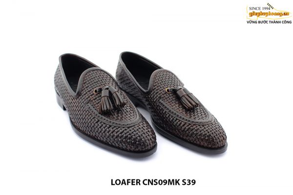 [Outlet size 39] Giày lười nam da đan thủ công Loafer CNS09 003