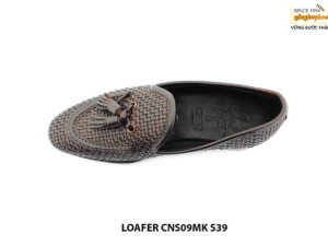 [Outlet size 39] Giày lười nam da đan thủ công Loafer CNS09 002