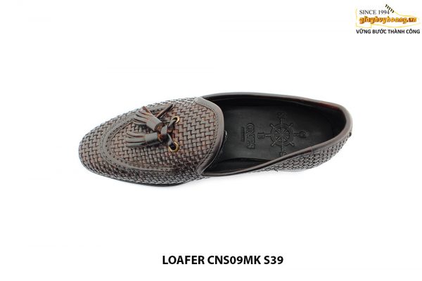 [Outlet size 39] Giày lười nam da đan thủ công Loafer CNS09 002