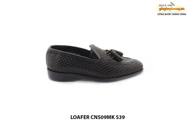 [Outlet size 39] Giày lười nam da đan thủ công Loafer CNS09 001