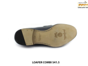 [Outlet size 41.5] Giày lười nam xanh trắng Loafer COMBI 006
