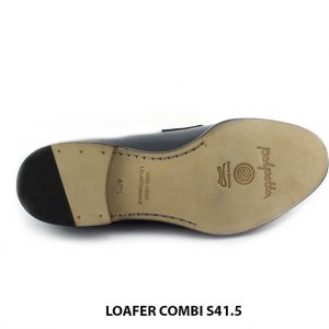 [Outlet size 41.5] Giày lười nam xanh trắng Loafer COMBI 006