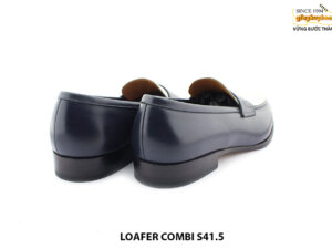 [Outlet size 41.5] Giày lười nam xanh trắng Loafer COMBI 005