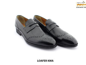 [Outlet size 40] Giày lười nam đục lỗ Wingtips Loafer Sample 003