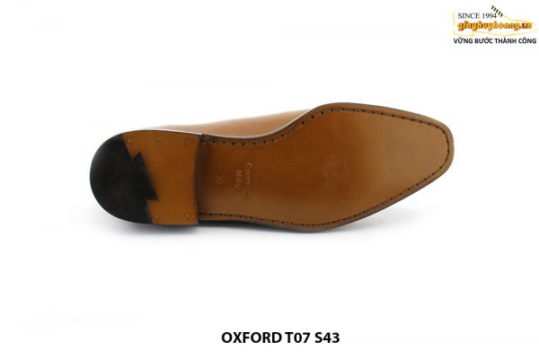 [Outlet size 43] Giày da nam màu vàng bò Oxford T07 006