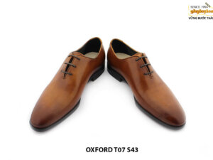 [Outlet size 43] Giày da nam màu vàng bò Oxford T07 004