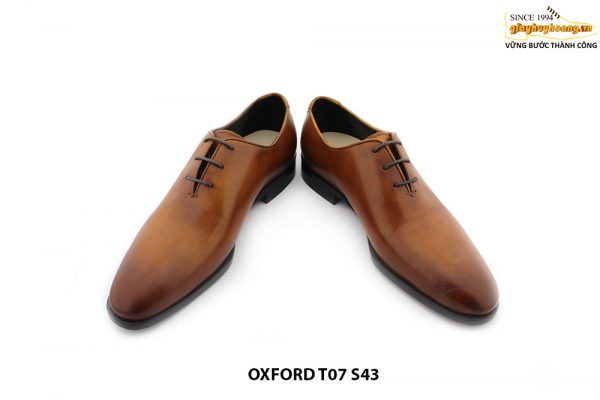 [Outlet size 43] Giày da nam màu vàng bò Oxford T07 004