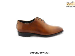 [Outlet size 43] Giày da nam màu vàng bò Oxford T07 001