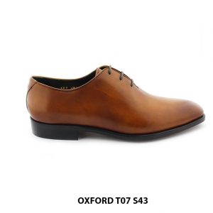 [Outlet size 43] Giày da nam màu vàng bò Oxford T07 001