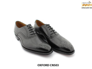 [Outlet size 42] Giày da nam công sở nâu Oxford CNS03 008