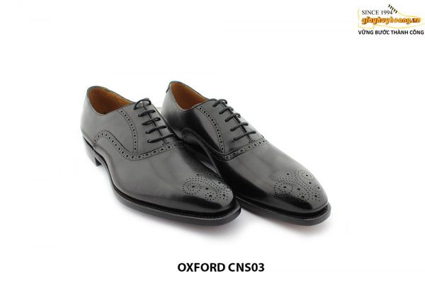 [Outlet size 42] Giày da nam công sở nâu Oxford CNS03 008