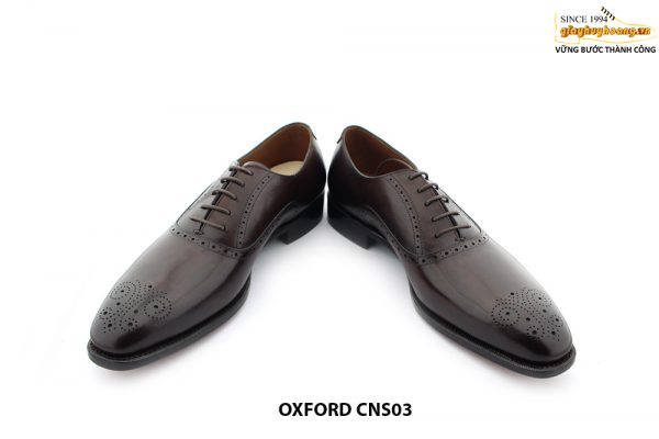 [Outlet size 42] Giày da nam công sở nâu Oxford CNS03 004