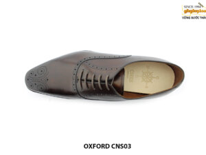 [Outlet size 42] Giày da nam công sở nâu Oxford CNS03 002