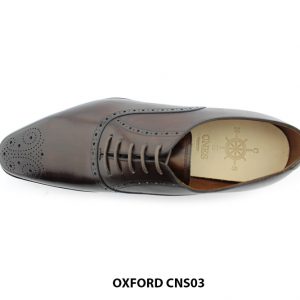 [Outlet size 42] Giày da nam công sở nâu Oxford CNS03 002