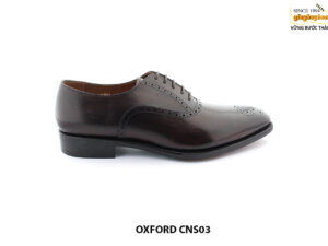 [Outlet size 42] Giày da nam công sở nâu Oxford CNS03 001