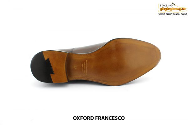 [Outlet size 42] Giày da nam đế da bò cao cấp Oxford FRANCESCO 009