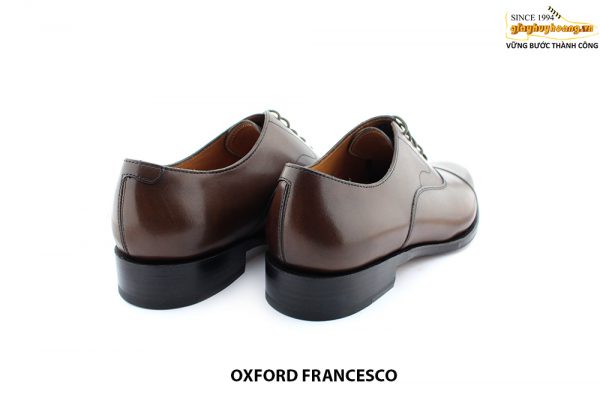 [Outlet size 42] Giày da nam đế da bò cao cấp Oxford FRANCESCO 008