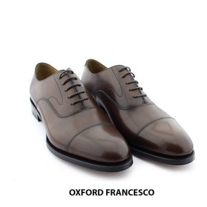 [Outlet size 42] Giày da nam đế da bò cao cấp Oxford FRANCESCO 006