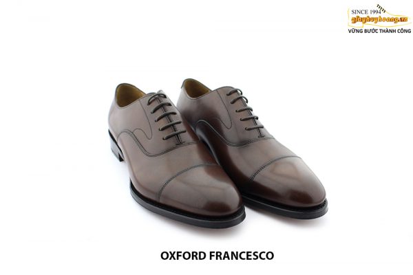 [Outlet size 42] Giày da nam đế da bò cao cấp Oxford FRANCESCO 006