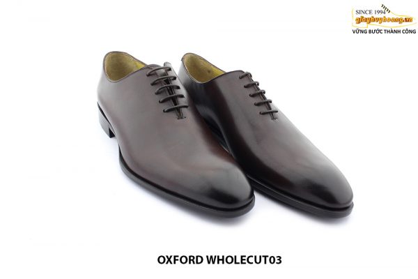 [Outlet size 43] Giày da nam da trơn Wholecut03 Oxford 002