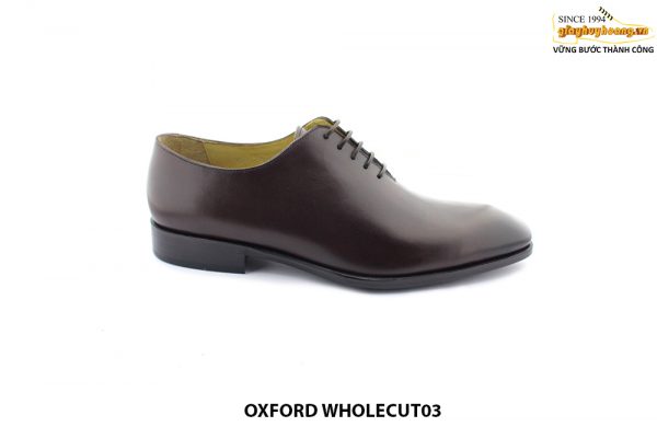[Outlet size 43] Giày da nam da trơn Wholecut03 Oxford 001