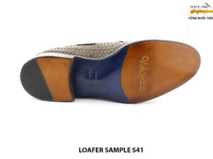 [Outlet size 41] Giày lười nam da đan phong cách Loafer SAMPLE 006