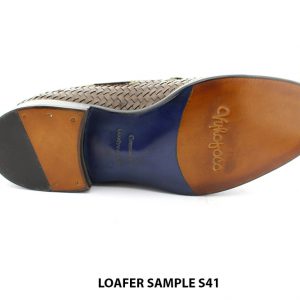 [Outlet size 41] Giày lười nam da đan phong cách Loafer SAMPLE 006