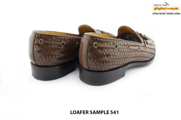 [Outlet size 41] Giày lười nam da đan phong cách Loafer SAMPLE 005