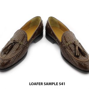 [Outlet size 41] Giày lười nam da đan phong cách Loafer SAMPLE 004