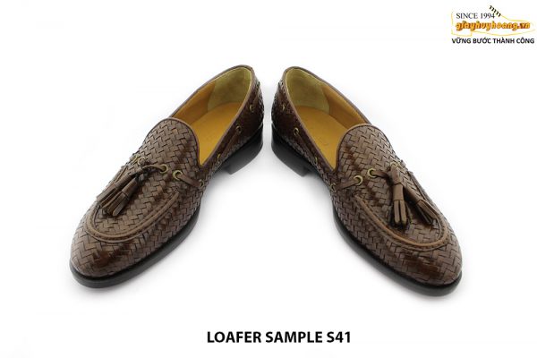 [Outlet size 41] Giày lười nam da đan phong cách Loafer SAMPLE 004