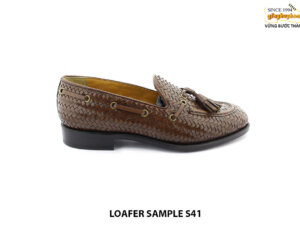 [Outlet size 41] Giày lười nam da đan phong cách Loafer SAMPLE 001