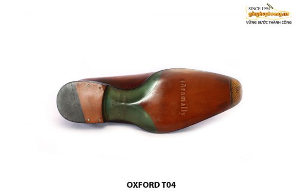 [Outlet size 40] Giày da nam Oxford Wholecut Brogues T04 008