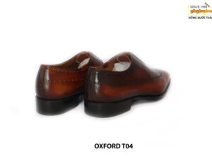 [Outlet size 40] Giày da nam Oxford Wholecut Brogues T04 006