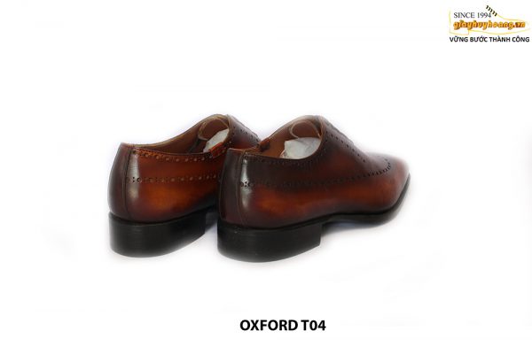 [Outlet size 40] Giày da nam Oxford Wholecut Brogues T04 006