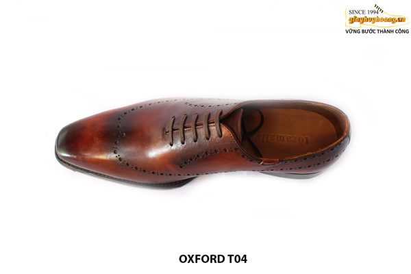 [Outlet size 40] Giày da nam Oxford Wholecut Brogues T04 004