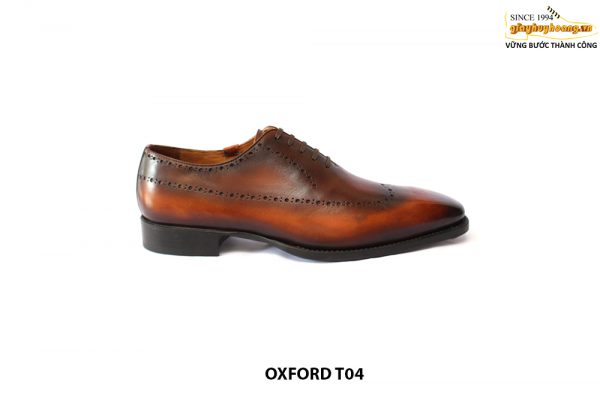 [Outlet size 40] Giày da nam Oxford Wholecut Brogues T04 001