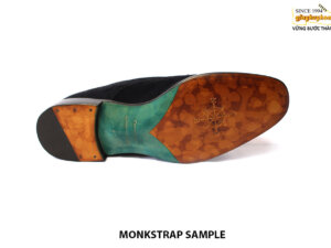 [Outlet size 41] Giày da nam da lộn Double monkstrap Sample 006