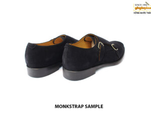 [Outlet size 41] Giày da nam da lộn Double monkstrap Sample 005