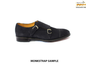 [Outlet size 41] Giày da nam da lộn Double monkstrap Sample 001