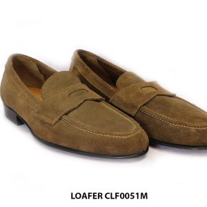 [Outlet size 41] Giày lười nam da lộn Penny Loafer 0051M 001