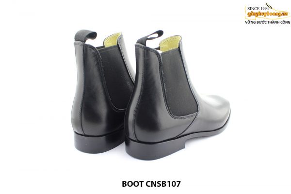 [Outlet size 42] Giày da nam cổ cao Boot thun CNSB107 004