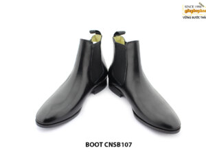 [Outlet size 42] Giày da nam cổ cao Boot thun CNSB107 003